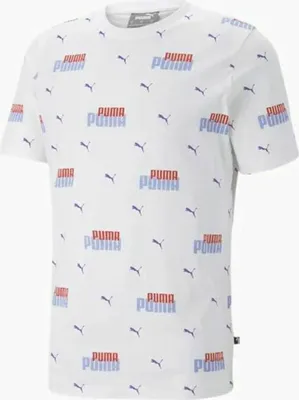 Obrázek produktu pro Pánské tričko s krátkým rukávem Puma Ess+ Logo Power White - S