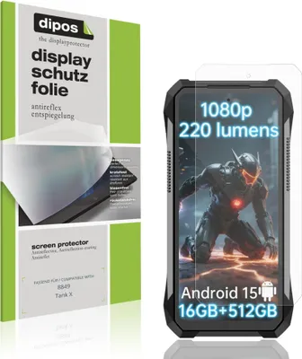 Image de 4x Film de protection d'écran pour 8849 Tank X protecteur antireflet dipos