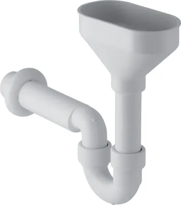 Zdjęcie produktu dla Geberit 152392111 Fertigablauf mit Trichter für Leckwasser,  40mm aus Kunststoff
