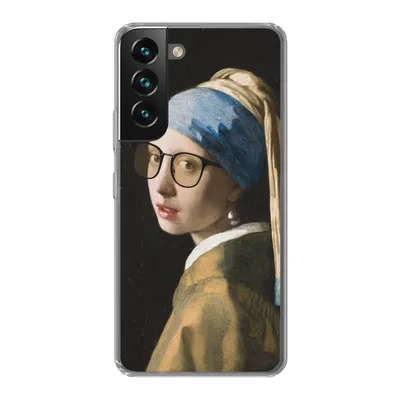 Produktbild von MuchoWow® Handyhülle Schutzhülle Hülle für Samsung Galaxy S22 Das Mädchen mit dem Perlenohrring - Vermeer - Brillen Silikon Softcase Handy Hülle - Mobiltelefonhülle