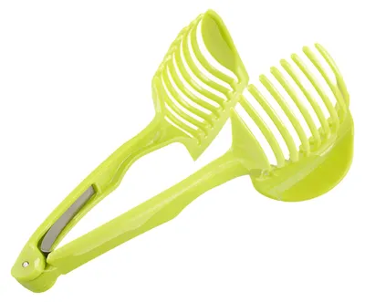 Produktbild von Tomaten-Schneidehalter, tragbare Schneidehilfe, runde Obst- und Gemüsezange, Küchenschneider-Gadget