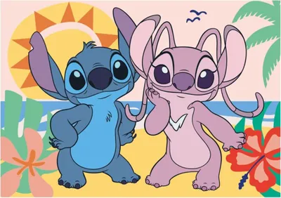 Immagine prodotto di Puzzle 100XL Stitch sulla spiaggia