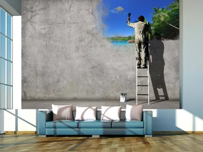 Produktbild von Vlies Fototapete 400x280 cm Tapeten Wandtapete XXL Banksy 10110905-23