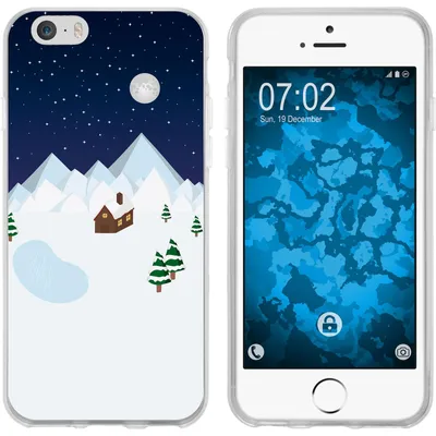 Produktbild von PhoneNatic Case kompatibel mit Apple iPhone 6 Plus / 6s Plus Silikon-Hülle X Mas Weihnachten Winterwonderland M6