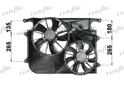 Produktbild von FRIGAIR 0531.2011 Lüfter Motorkühlung Kühlerlüfter für CHEVROLET CAPTIVA (C100, C140) Wasserkühler