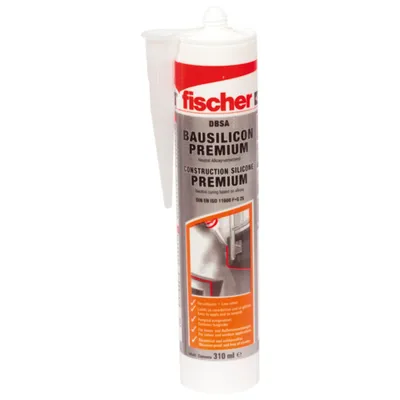 Obrázek produktu pro Fischer 53092, 310 ml, Silikonový tmel, Vhodné pro použití uvnitř, Vhodné pro venkovní použití, 1 kusů