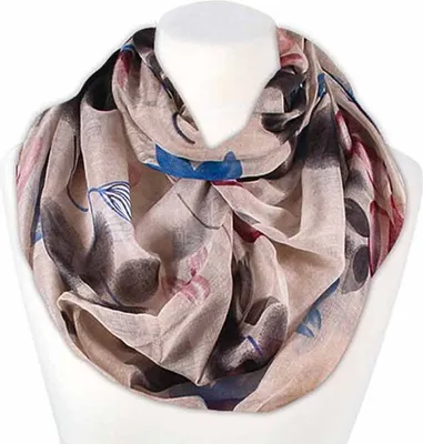 Produktbild von XXL Schlauchschal Infinity Loop Schal Rundschal Blumen Blüten Tube Scarf Floraler Print Autiga®
