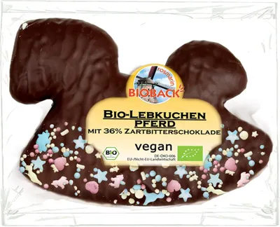 Image de Pain d'épices Cheval Noir avec crumble 76g 18er Pack