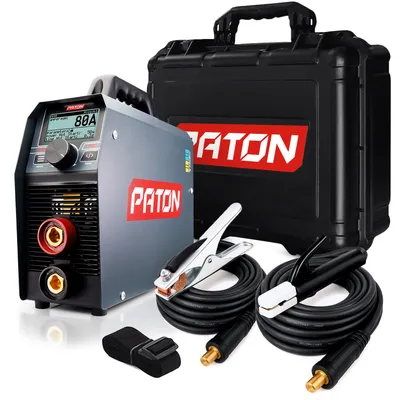 Zdjęcie produktu dla Spawarka PATON MMA PRO-200 Inverter 3-in-1 Kit - Spawarka MMA, TIG z funkcją pulsu - Wyjście 200A - Spawarka łukowa - Wejście 230V