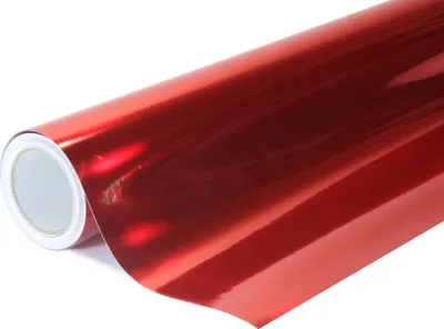 Image de Miroir chromé triple couche rouge wrapfolie 152x1000cm - intérieur/extérieur