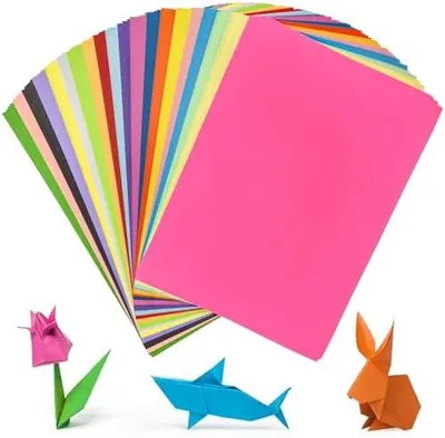 Produktbild von 200 Blatt Buntes Papier A4,20 Leuchtende Farben Faltpapier 70g/m? Origami Paper Beidseitig für DIY Kunsthandwerksprojekte (Set 1)