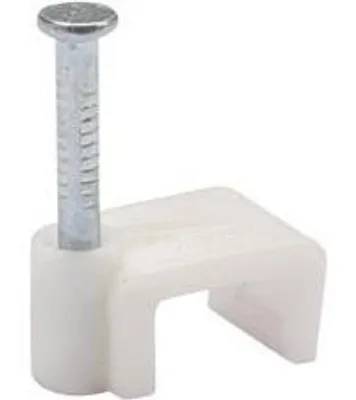 Produktbild von Befestigungsclip, Weiß, 10 mm (100 Stück/Box) - 10 Boxen