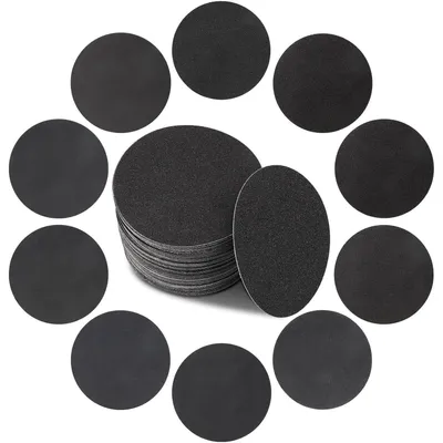 Zdjęcie produktu dla Papier ścierny samoprzylepny, 150 mm, węglik krzemu, do użytku na mokro i sucho, 50 sztuk, ziarno 60-400
