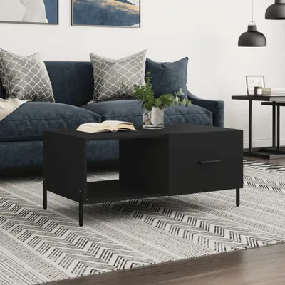 Produktbild von "2026 Promotion" Couchtisch Wohnzimmer - Kaffeetisch - Schwarz 90x50x40 cm Holzwerkstoff - Sofatisch CC29434