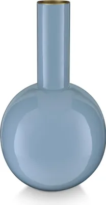 Produktbild von Pip Studio Vase Metal Medium Light Blue 19x33cm