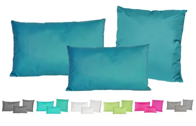 Produktbild von Anna's collection Outdoor-/Gartenkissen - petrolblau - 30 x 50 cm