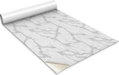 Zdjęcie produktu dla Folia samoprzylepna - Okleina meblowa - Dekoracyjna - Do mebli - Tapeta - Naklejka - Folia - Biały marmur - 100 x 50 cm