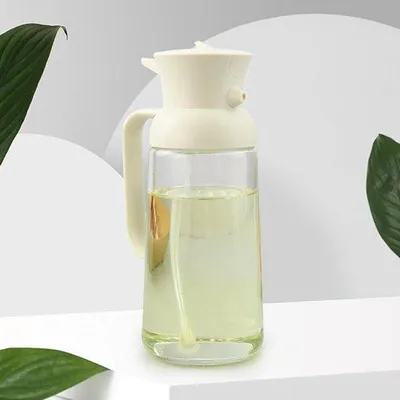 Produktbild von Famanu Ölspender 2-in-1 - Antirutschgriff - Glas Sprühflasche - Kochen Grillen Backen