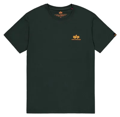 Produktbild von Alpha Industries Herren Basic T Small Logo, Dark Petrol, M