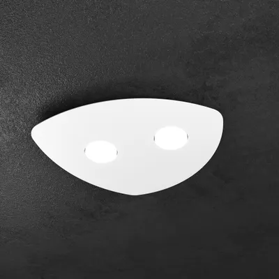Zdjęcie produktu dla Kształt Metal Nowoczesna Lampa Sufitowa Biała 2 Światła Gx53