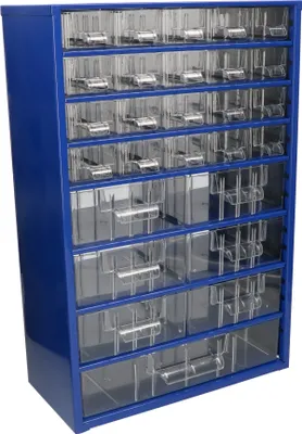 Image de KOTARBAU® Boîte de rangement pour atelier avec tiroirs 306x460x155 Coffret de tri 20K6M1G Magasin pour petites pièces en métal
