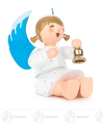 Obrázek produktu pro Anděl se zvonečkem sedící Výška cca 4 cm NOVINKA