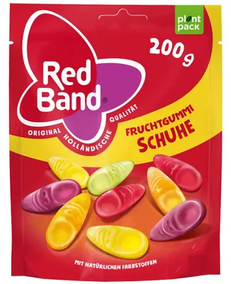 Productafbeelding van Red Band fruitgummibeertjes, staand zakje, 200g