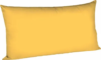 Produktbild von fleuresse Mako Satin Kissenbezug Colours Uni 40x80 cm Sonne