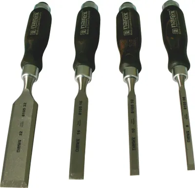 Produktbild von Narex Stechbeitel Set mit dunklem Griff 4 teilig 863120 (Meißel)