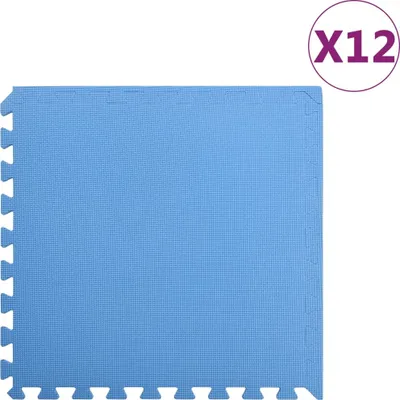 Obrázok produktu pre Podložky puzzle 12 ks 4,32㎡ EVA pena modré
