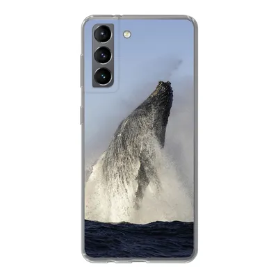 Produktbild von MuchoWow® Handyhülle Schutzhülle Hülle für Samsung Galaxy S21 Wal - Wasser - Südafrika Silikon Softcase Handy Hülle - Softcase