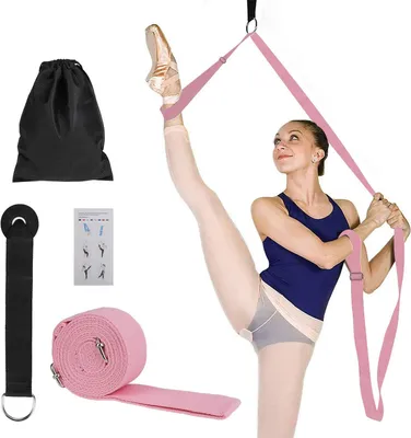 Zdjęcie produktu dla Yoga Stretch Band, Pas do ćwiczeń, Regulowany elastyczny pas, do tańca, gimnastyki, taekwondo