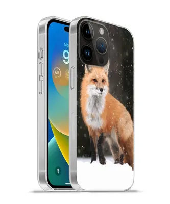 Produktbild von MuchoWow® Handyhülle Schutzhülle Hülle für Apple iPhone 14 Pro - Softcase Fuchs - Schnee - Winter Silikon Softcase Handy Hülle - Umschlag