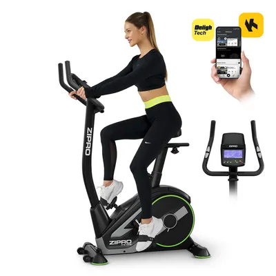 Produktbild von Zipro Ergometer Fahrrad Rave – Elektromagnetischer Heimtrainer mit App-Anbindung 32 Widerstandsstufen & Watt-Programm Verstellbarer Lenker & Sattel