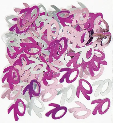 Produktbild von 70. Geburtstag Deko Konfetti Pink