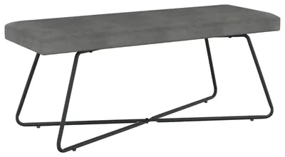 Produktbild von vidaXL Bank Dunkelgrau 110 x 40 x 45 cm Samt