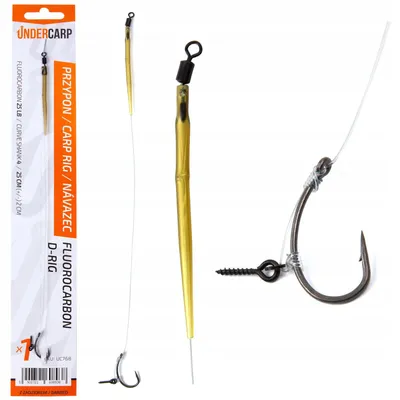 Obrázek produktu pro Undercarp Fluorocarbon D-Rig Kaprový návazec 25 cm