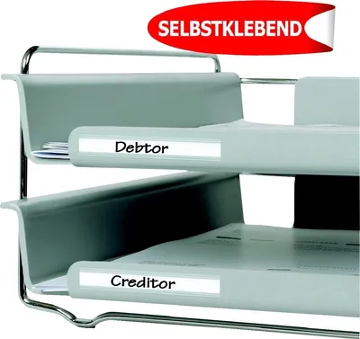 Produktbild von Beschriftungsfenster 10x150mm selbstklebend VE=10x10 Stück