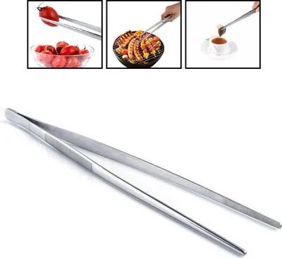 Produktbild von Jumada's Fleischpinzette 21 cm – Grill-Küchenutensilien: Pinzette für Fleisch, Tee, Gemüse und Grillen – Küchenpinzette