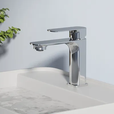Image de EMKE Robinet de lavabo 166x152x45mm Laiton Robinet de salle de bain Mitigeur, Robinet de lavabo - Chrome