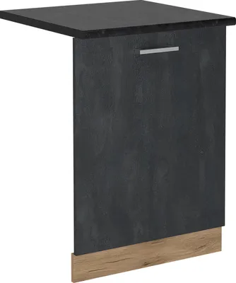 Produktbild von Geschirrspülblende Vicco R-Line Schwarz Beton 60 cm , AP Anthrazit, Model 55097