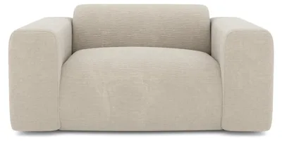 Produktbild von Sessel MYRA Strukturierter Samt Beige 130cm