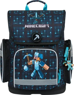 Obrázek produktu pro BAAGL Školní aktovka Ergo Minecraft Blue Axe