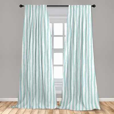 Produktbild von Abakuhaus, Fenstervorhänge, Sketchy Grunge Stripes, 2-Panel-Set, 150 x 175 cm