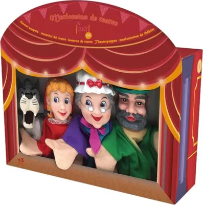 Produktbild von Tachan Set Mit 4 Rotkäppchen-handpuppen Mehrfarbig 3-6 Years Kinder Mehrfarbig 3-6 Years