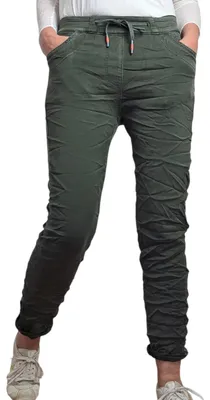 Productafbeelding van Karostar dames joggingbroek | Lange jeansbroek van zachte sweatstof | Broek met elastische tailleband