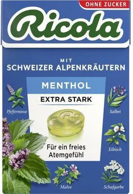 Produktbild von Ricola o.Z.Box Menthol extra stark Bonbons 50 g