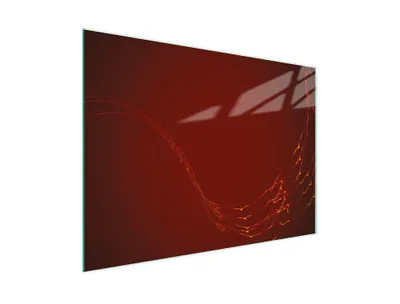 Obrázok produktu pre Doska na krájanie Kryt na sporák Doska na krájanie zo skla Multiglass 30x22 cm vzor červená