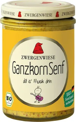 MUSZTARDA FRANCUSKA BEZGLUTENOWA BIO 160 ml - ZWERGENWIESE