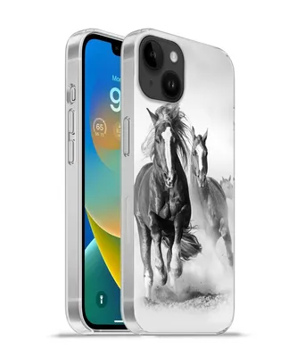 Produktbild von MuchoWow® Handyhülle Schutzhülle Hülle für Apple iPhone 14 Plus - Soft case Pferde - Tiere - Illustration Silikon Softcase Handy Hülle - Abbildung